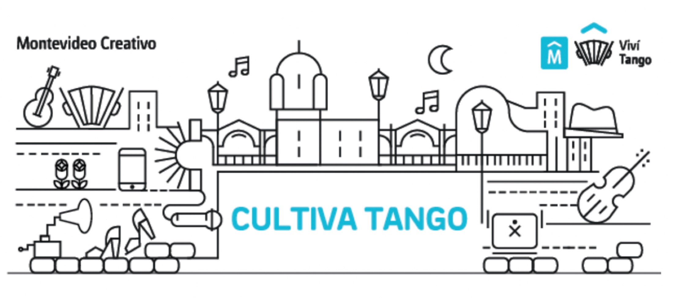 Identidad gráfica de Cultiva Tango de Montevideo Creativo